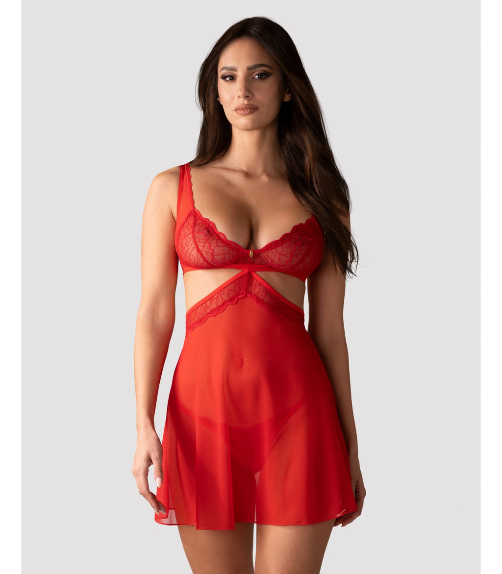 BABYDOLL E PERIZOMA CUPIDE DESIR 2XL/3XL